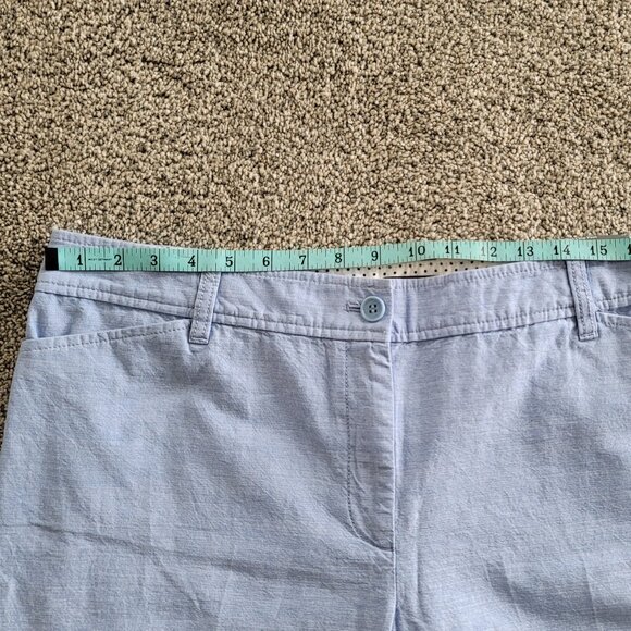 ***Talbots Perfect Crop Pants Light Blue Size 16 - New with Tag!*** - Picture 5 of 9